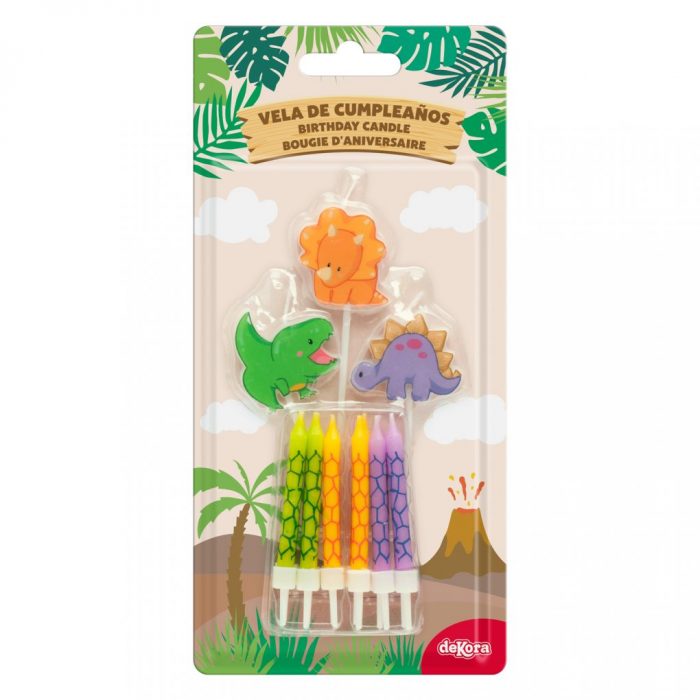 Bougies Dinosaure Mix 8+3 – Image 2