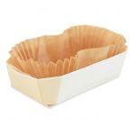 4 mini-moules cakes 12 cm bois + 8 caissettes sulfurisées de cuisson
