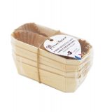 4 mini-moules cakes 12 cm bois + 8 caissettes sulfurisées de cuisson – Image 6