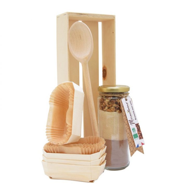 4 mini-moules cakes 12 cm bois + 8 caissettes sulfurisées de cuisson – Image 4