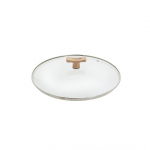 Couvercle verre bouton bois Ø 240 MM