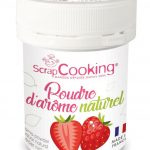 Pot de poudre d'arôme naturel fraise