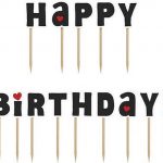 Cake toppers happy birthday! 9,2 CM - KPM8