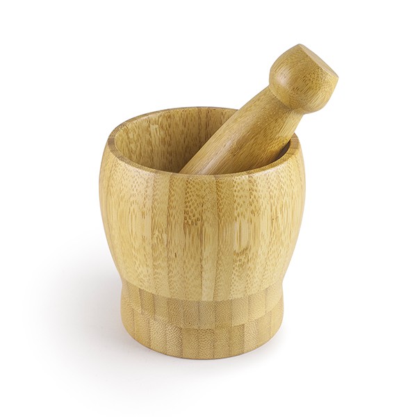 691020_0_1-Mortier-et-pilon-en-bamboo-10-cm-Ibili.jpg Mortier pilon bois bambou Ø 10 H 11 CM – Image 1