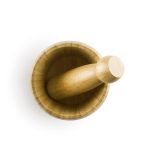 Mortier pilon bois bambou Ø 10 H 11 CM – Image 2