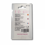 Douille inox feuille Ø18MM buse 1,9x12,1 MM #70 – Image 3