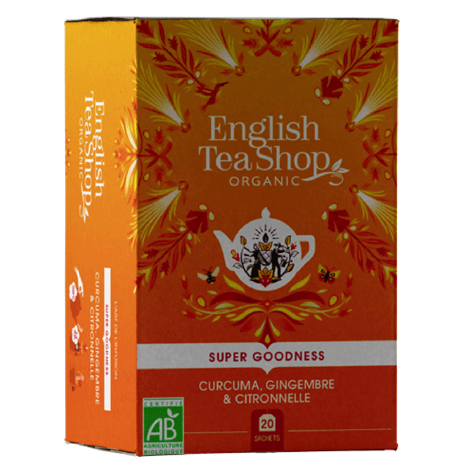 758.png Infusion Curcuma, Gingembre et Citronnelle 20 sachets plats – Image 1