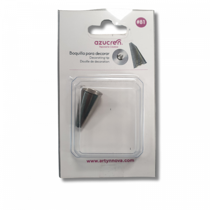 Douille inox décor de fleur base Ø18MM buse 0,8 x 5,8 MM #81 – Image 2