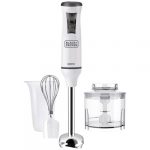 Mixeur plongeant pied inox avec accessoires
