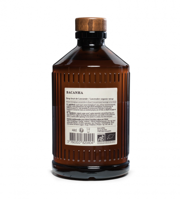 Sirop lavande bio bouteille verre 400ml – Image 2