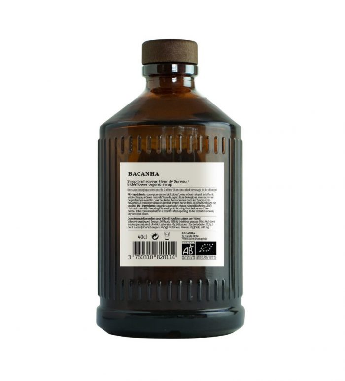 Sirop fleur de sureau bio bouteille verre 40cl – Image 2