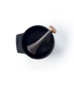 Mortier et pilon Nori noir fonte – Image 2