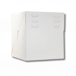 Boite pâtissière blanche réglable 300 x 300 H 200 à 300 MM