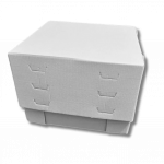 Boite pâtissière blanche renforcée réglable 300 x 300 H 150 à 250 MM