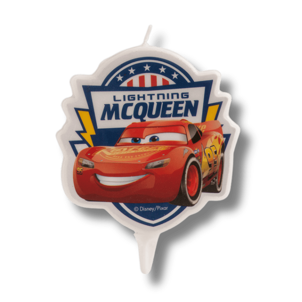 Bougie 2D cars flash Mc queen Bougie 2D Cars 7,5 cm – Image 1