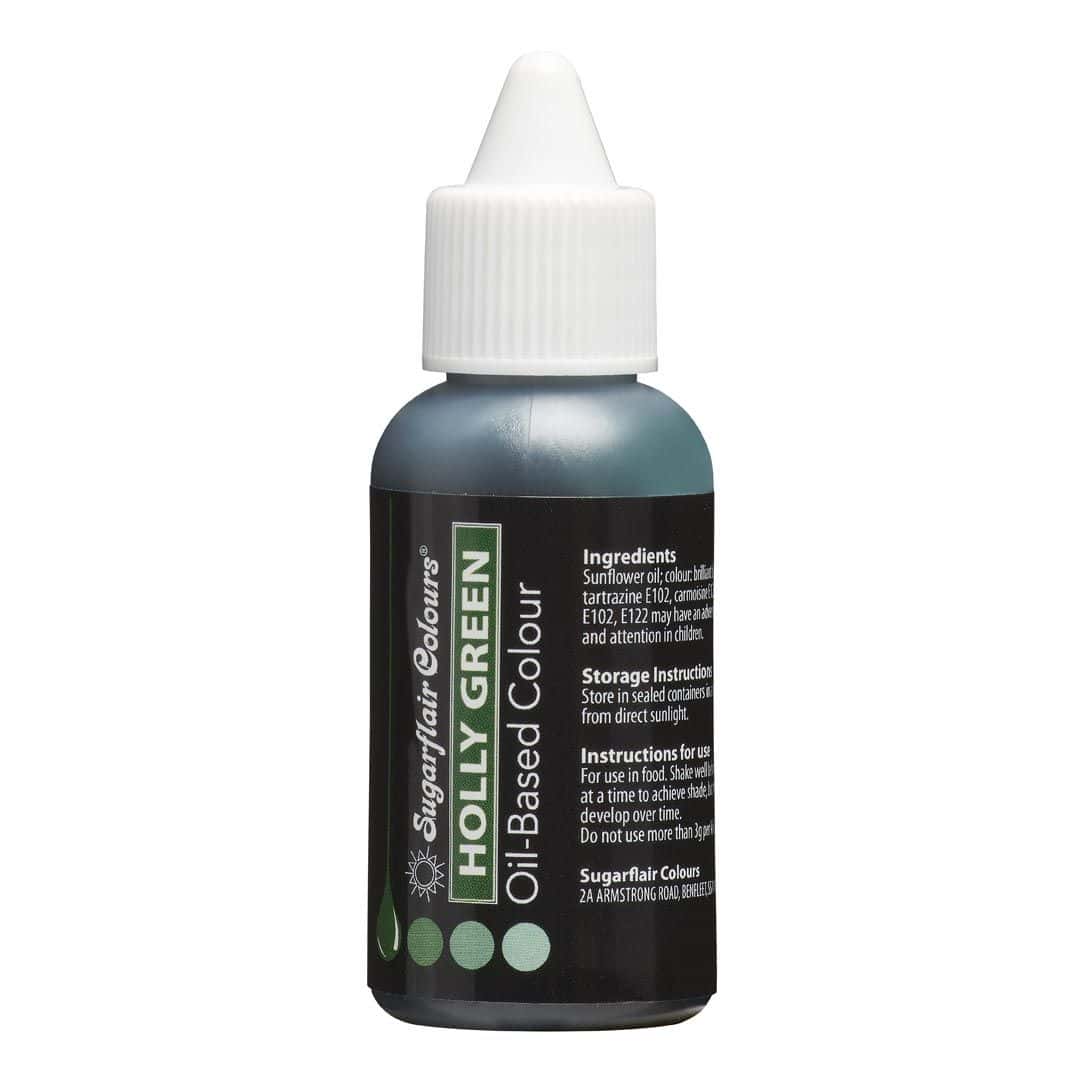 C613_0_e210b9d455e3494822fc58ba9d96b023.jpg Colorant à base d'huile Vert foncé Holly Green 30 ml – Image 1