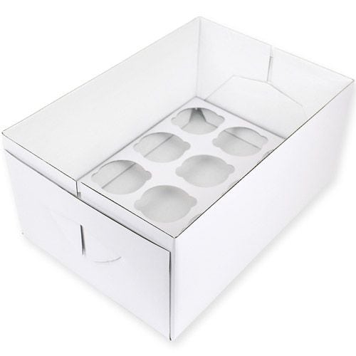 CBO906_0_1e2b4bd1e461187368e87662985ded48.jpg Boite à cupcakes 12 emplacements 32,5 x 22,5 H 14 cm – Image 1