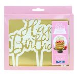 Emporte pièce cake topper happy birthday script