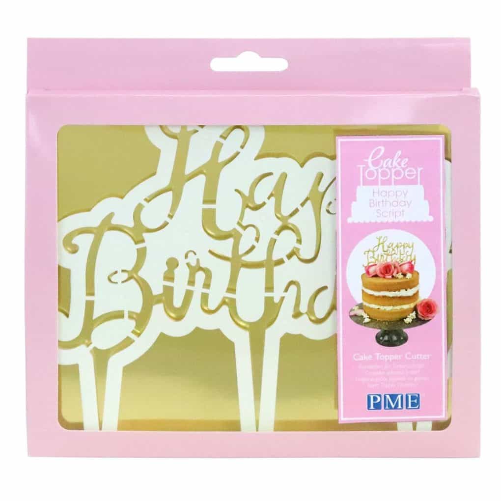 CTHB01_0_4b4abe261409119af873c8d3b86c9864.jpg Emporte pièce cake topper happy birthday script – Image 1