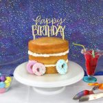 Emporte pièce cake topper happy birthday moderne – Image 2