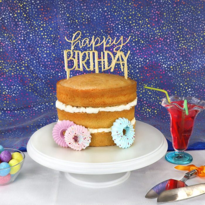 Emporte pièce cake topper happy birthday moderne – Image 2