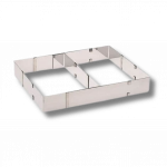 Cadre inox réglable 25 x 17 à 46 x 32 Cm Hauteur 7,5 CM