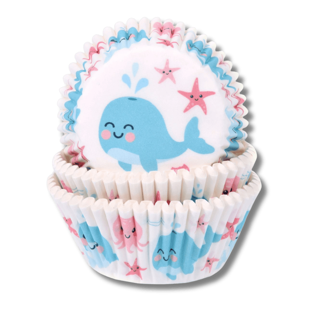 Caissettes à cupcakes Baleine – 50 pcs Caissettes à cupcakes Baleine - 50 pcs – Image 1