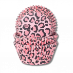 Caissettes à cupcakes Léopard rose - 50 pcs