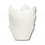 Caissettes à muffin tulipe blanche x36