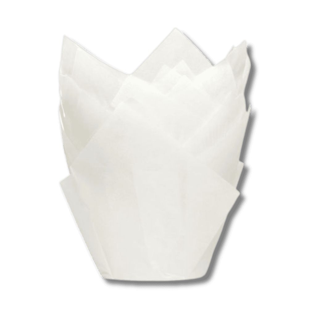 Caissettes à muffin tulipe blanche x36 Caissettes à muffin tulipe blanche x36 – Image 1