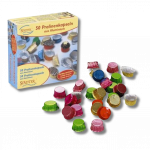 Caissettes de chocolat multicolores Rond & Ovale