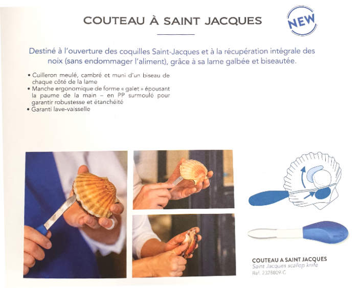 Couteau à Saint-Jacques manche PP – Image 2