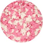 Sprinkles cœur blanc et rose 60g – Image 2