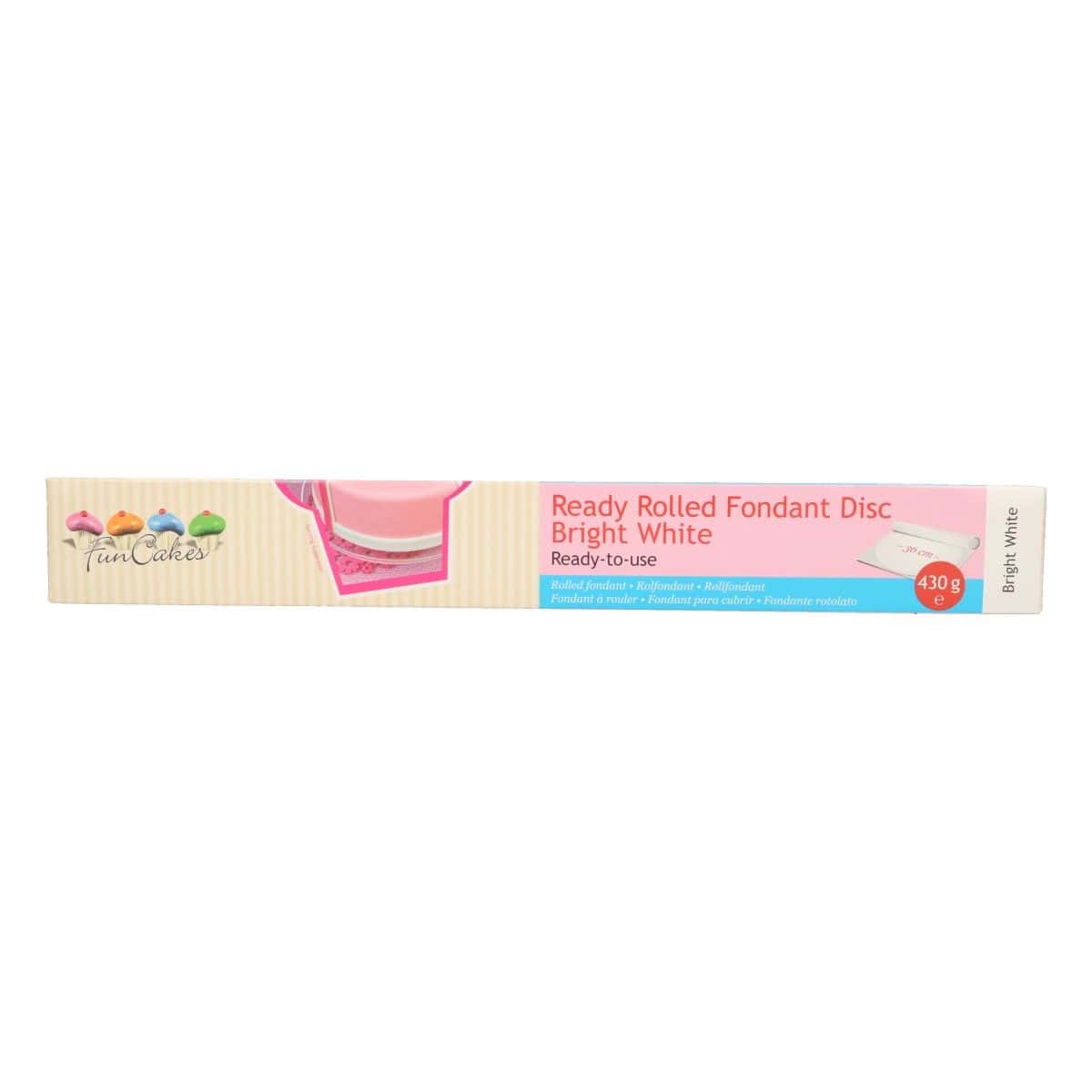 FC97001_0_25a3c226a6d7d07714cfda19436291af.jpg Pâte à sucre étalée Ø360 MM 430gr - blanche – Image 1