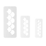 Emporte pièce géométrique écailles x3 – Image 2