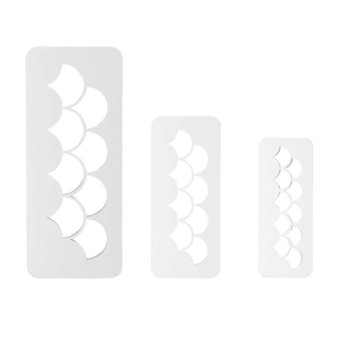 Emporte pièce géométrique écailles x3 – Image 2
