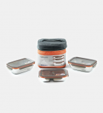 Set 3 boîtes de conservation inox 370-2x580ml et sac isotherme-TO GO