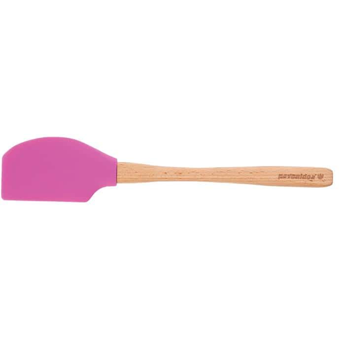I-Grande-11789-spatule-maryse-hetre-et-silicone-pavonidea-rose.net_.jpg Spatule pavonidea hêtre silicone rose 32 CM – Image 1
