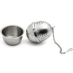 Infuseur à thé ovale inox avec bol