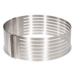 Guide découpe génoise extensible inox Ø 24 à 30 CM