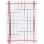 Torchon 50 x 70 cm Carreaux rouge