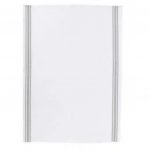 Torchon 50 x 70 cm bande damier gris