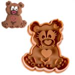 Emporte-pièces à piston Ours 6 cm brun