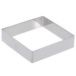 Cercle Carré 28cm Inox H 2cm