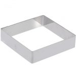Cercle Carré 24cm Inox H 2cm