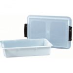 Bac rectangle pastique avec couvercle 4L