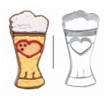 Emporte-pièces Inox Verre de bière de blé 8,5 cm