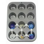 Plaque antiadhésive 12 cupcakes