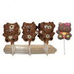 Set 4 moules sucettes de 80 Flex1100 Singe Chien Chat Hippo