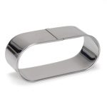 Mini cadre oblong inox  L 110 H 40 MM